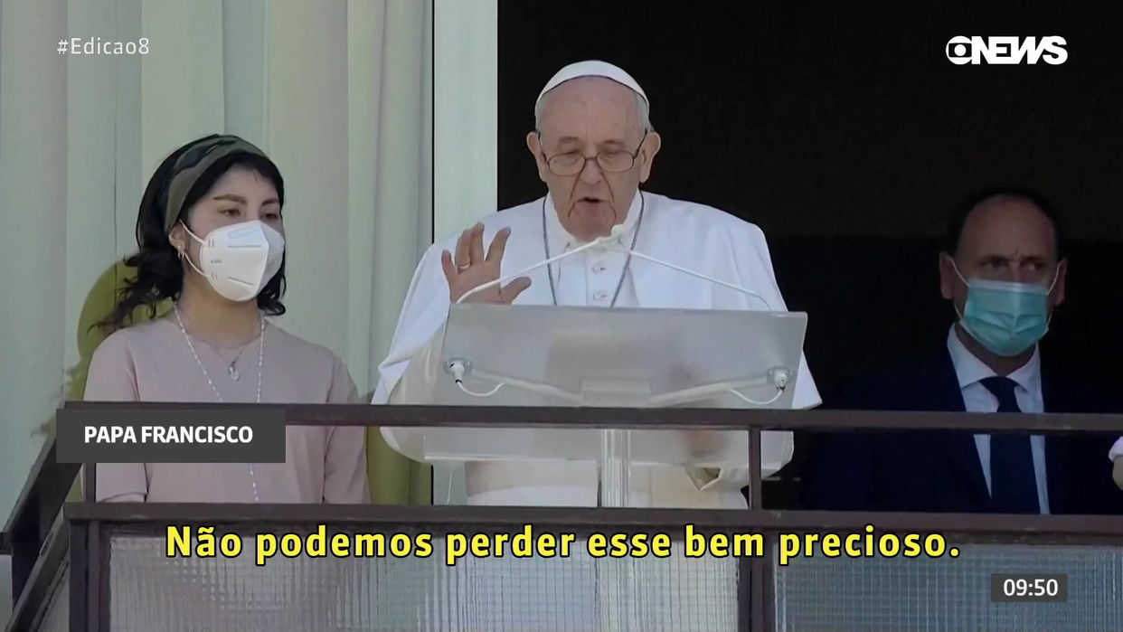 Internado, Papa Francisco celebra Ângelus dominical da sacada de hospital em Roma